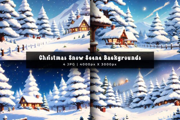 Christmas Snowy Backgrounds: Transform Your Designs into Winter Wonderlands