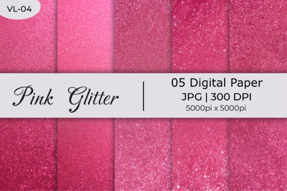 Elevate Your Designs with Pink Shiny Glitter Paper Backgrounds