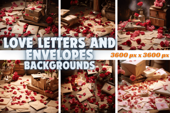 Love Letters and Envelopes Backgrounds: Capturing Handwritten Romance