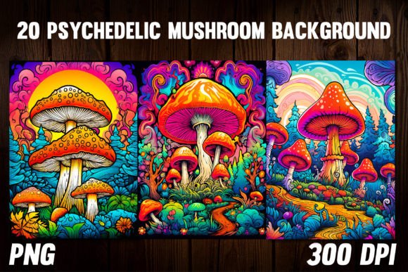 Psychedelic Mushroom Backgrounds 3: A Designer's Deep Dive