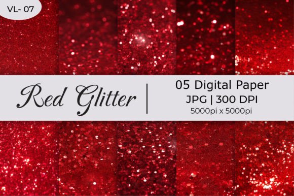 Red Shiny Glitter Paper Backgrounds: Instant Digital Sophistication