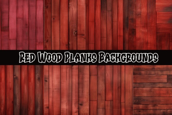 Red Wood Planks Backgrounds: Bold Texture for Modern Design
