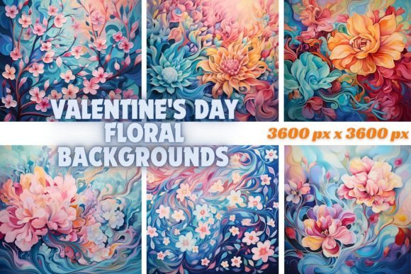 Romantic Blooms: Designing with Valentine's Day Floral Backgrounds