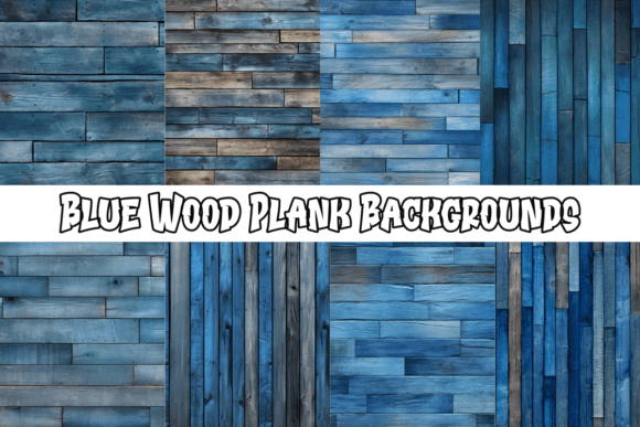 Serene Blue Wood Plank Backgrounds for Coastal Design