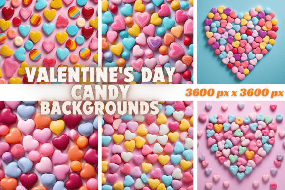 Sweeten Your Designs with Valentine's Day Candy Backgrounds
