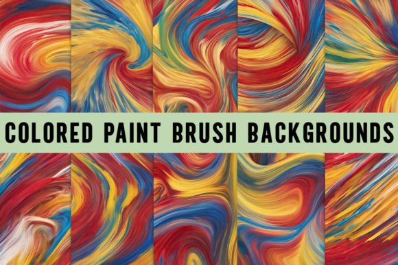 Unleash Creative Energy with Colored Paint Brush Backgrounds