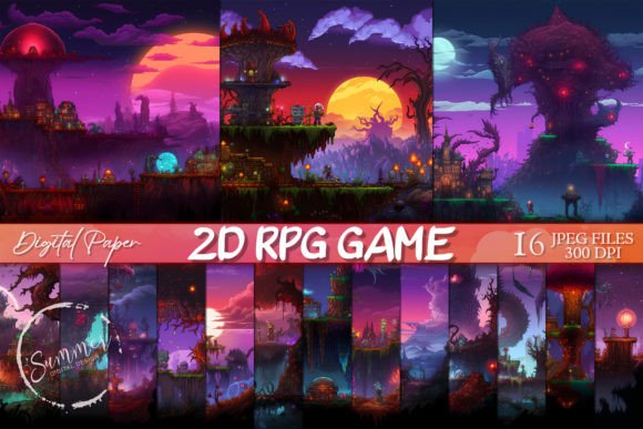 Unleashing Pixelated Worlds: The Power of 2D RPG Game Scrapbook Paper Backgrounds