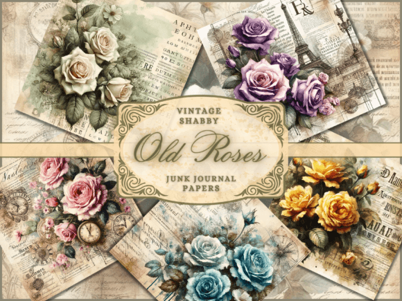 Vintage Floral Backgrounds Rose Flowers: A Digital Garden