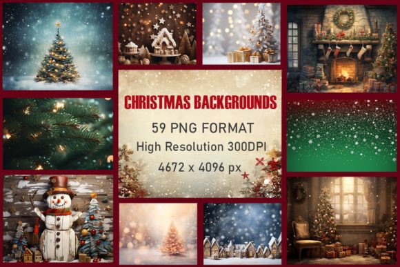 Warm Up Your Holiday Designs with Cozy Christmas Backgrounds