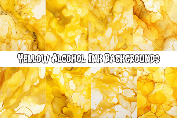 Yellow Alcohol Ink Backgrounds: Your Creative Catalyst